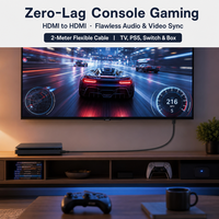 Câble vidéo HD 1080P PVC de 2 m avec logo personnalisé, haute qualité, mâle-mâle, haute performance