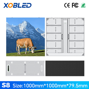 Armoire d'affichage LED S5 extérieure 4K étanche IP66 à taux de rafraîchissement élevé, luminosité 6500-10000, pour la publicité et la décoration de bâtiments - Product Image 2