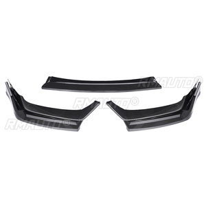 สปอยเลอร์กันชนหน้า 3 ชิ้น สีดำเงา/ลายคาร์บอนไฟเบอร์ สำหรับ Honda Civic Si Hatchback ปี 2017-2021 - Product Image 3