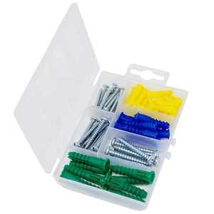 <span class=keywords><strong>Kit</strong></span> assorti de 66 pièces d'ancrages pour cloisons sèches en plastique auto-perceurs avec vis autotaraudeuses à tête plate Phillips - Product Image 2