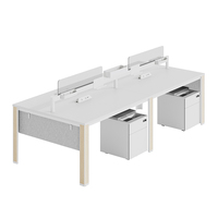 Meubles de bureau commerciaux, table de bureau, cloisons de bureau, bureau d'ordinateur avec armoire de rangement, chaise ergonomique