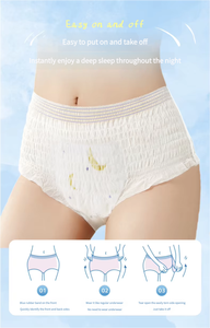 عينات مجانية من Insoftb سراويل داخلية جيدة امتصاص الحيض OEM سراويل سلس البول مانعة للتسرب سراويل داخلية لفترة يمكن التخلص منها للنساء - Product Image 3