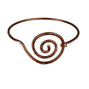 Quality Handicrafts Polished Pure Solid <b>Copper</b> Classic Women's Fashion Jewelry Handmade Adjustable Cuff Bracelet Anniversary - Product Image 1