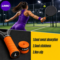 Bande adhésive antidérapante et absorbante pour raquettes de padel, tennis, badminton et pickleball en PU