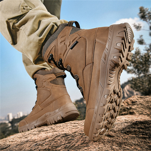 High Quality Heightened Elastic Outdoor HikiShoes Cross-country Non-slip Jogging Lightweight Cushioning Waterproof Hiking <b>Boots</b> - Product Image 6