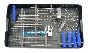 Set di strumenti a tubo spinale biportale unilaterale autoclavabile strumento endoscopico con vaschette sterilizzanti in acciaio inox - Product Image 3