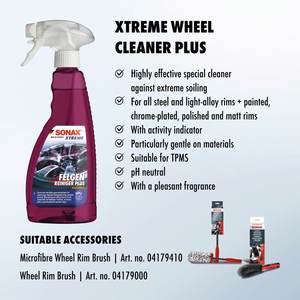 Nettoyant pour jantes Xtreme Wheel Cleaner Plus 500ml, qualité garantie, pour un nettoyage en profondeur et une protection des jantes en alliage - Product Image 2
