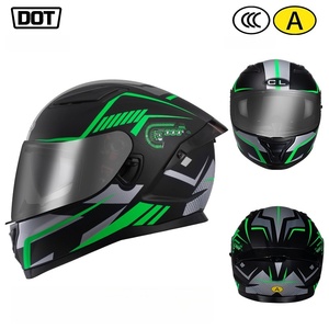 Nuevo Casco Integral para Motocicleta, Construcción Ligera de ABS, Certificado DOT <span class=keywords><strong>ECE</strong></span>, con Visera Solar Incluida, para Todas las Estaciones - Product Image 1