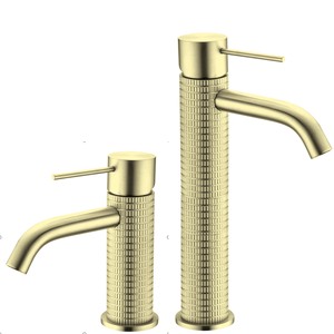 Rubinetto <span class=keywords><strong>per</strong></span> Lavabo da Appoggio in Rame Dorato Rosa, Design Artistico, <span class=keywords><strong>per</strong></span> <span class=keywords><strong>Bagno</strong></span> Domestico, Modello Elevato Grigio Canna di Fucile - Product Image 3