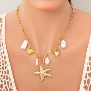 Collar de Oro 18K Hecho a Mano, Impermeable, Estilo Moderno y Lujoso para Mujer, Ideal para Fiestas, Accesorio Resistente al Desgaste - Product Image 3