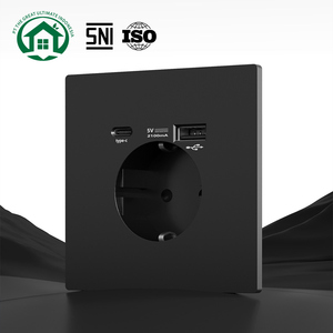 UK <b>Wall</b> <b>Socket</b> 1 AC Outlet 1 <b>USB</b> a & 1 Type-C Port Tamper Resistant for Residential Use - Product Image 1