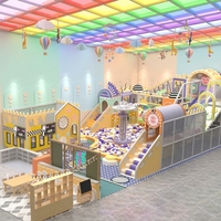 200 300 Equipo de patio interior con temática colorida Seguro y divertido para que los niños participen en actividades dulces