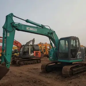 מכונת קטרפילר כמעט חדשה המשמשת חופר kobelco sk130 בשימוש מחפר