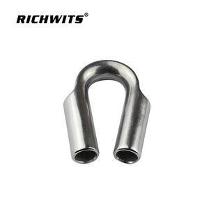 ปลอกคอเหล็กสแตนเลส RICHWITS ขนาด 6 มม. 8 มม. 10 มม. 12 มม. สำหรับจัดการเชือก อุปกรณ์ทางทะเล - Product Image 1