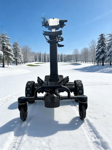 Chariot de golf électrique de qualité commerciale BETETEK avec cadre en alliage d'aluminium, batterie au lithium, capacité de charge de 80 kg pour les événements de golf - Product Image 1