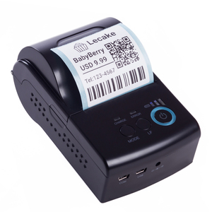 Impresora Portátil de Etiquetas de Códigos de Barras Bluetooth ER-5801 Compatible con Android IOS Interfaz USB RS232 Papel Máximo de 58 mm Uso con <span class=keywords><strong>Loyverse</strong></span> - Product Image 1