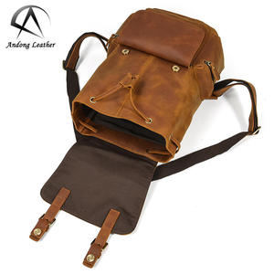 Backpack for <b>Men</b> Genuine Cow Leather Europe Fashion Outdoor Casual Weave <b>Shoulder</b> <b>Bag</b> - Product Image 5