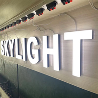 Lettres en acrylique personnalisées, mini lettres en relief, lettres lumineuses LED pour la conception de magasins, la décoration de salles, la publicité en magasin