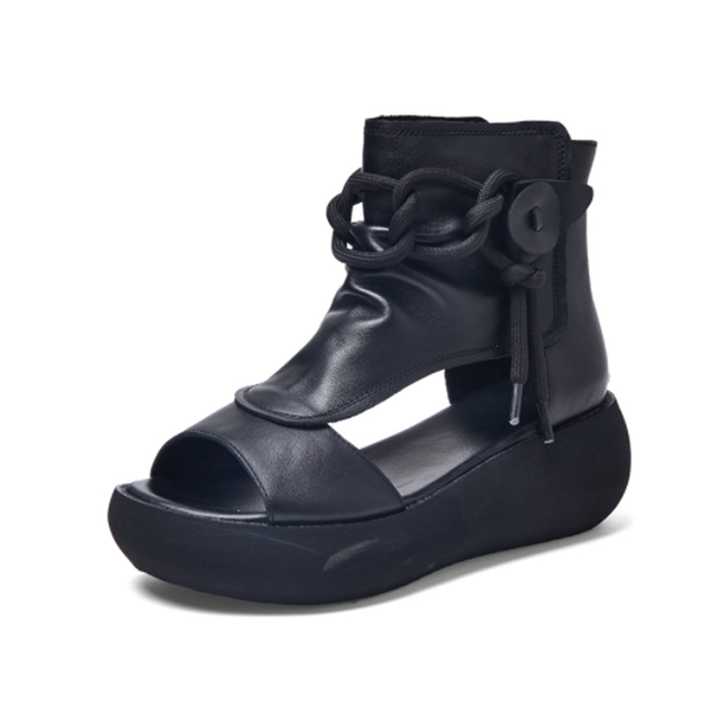 2022 New fashion summer luxury casual comfort platform leather ladies