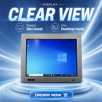 PC industriel tout-en-un avec écran tactile sans ventilateur de 15 pouces fabriqué en usine, écran LCD HD, 32 Go de RAM, processeur I3/I5/I7