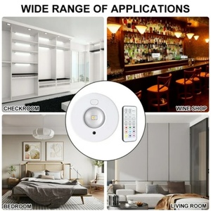 Under Cabinet <b>Lights</b> RGB LED Rechargeable <b>Wireless</b> Night <b>Light</b> 3PCS Pack - Product Image 4