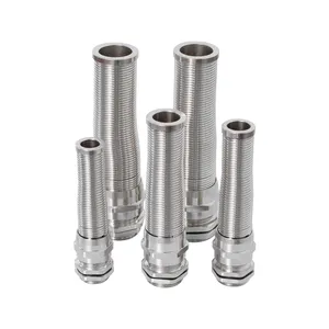 Npt1/4 "Npt3/8" Npt1/2 "Flex a spirale in ottone per cavi <span class=keywords><strong>molla</strong></span> con protezione Anti piegatura in acciaio inox - Product Image 1