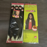 Lot de 6 mèches de cheveux synthétiques pré-étirées de 52 pouces pour tresses africaines, extensions capillaires en gros pour femmes