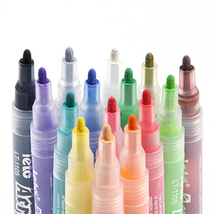 Set di 24 Colori Leto per Pittura Acrilica a Base d'Acqua, <span class=keywords><strong>Pennarelli</strong></span> Colorati per Bambini per Dipingere su Roccia, Legno, Ceramica e Tessuto - Product Image 3