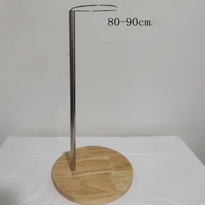 Soporte <span class=keywords><strong>Grande</strong></span> para Muñecas de 50-90 cm, Base de Madera, Soporte de Exhibición de Acero Inoxidable - Product Image 5