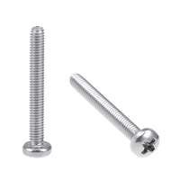 Vis à tête cylindrique Phillips à filetage complet extra longues en acier inoxydable 304 A2 M3 M4 M5 M6