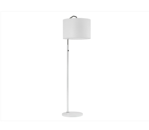 Super 8 Hotel Floor <b>Lamp</b> with USB Port Outlet Simple Brass PC Body Round Metal <b>Shade</b> DC Power Touch Switch Guestroom Lighting - Product Image 1