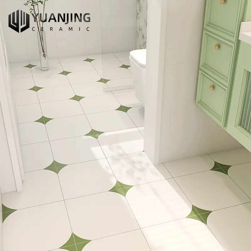 300x300mm flower pattern porcelain ceramic tile Matte finish for wall and floor decoration Bathroom kitchen balcony garden