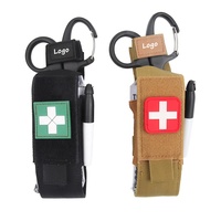 Pochette de survie portable Molle en nylon pour garrot tactique IFAK avec cisaille de traumatologie EMT