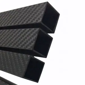 Kunden spezifische Länge Durchmesser Dicke 3K Carbon Tubing Carbon Fiber Tube Pipe für Drohne