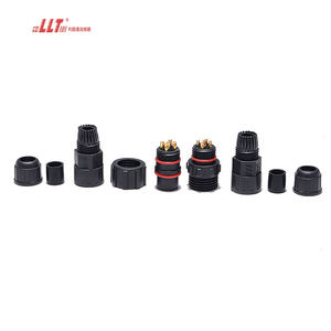 LLT Ip68 impermeable Circular 2 3 4 5 6 7 8 9 10 Pin conector de tornillo de aviación de plástico - Product Image 3