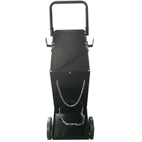 Chariot de soudage coupeur plasma en métal industriel personnalisé à 3 niveaux stockage de bouteilles de gaz déplacement chariot de service de soudage avec poignée