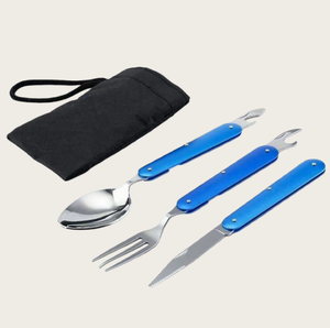 Ensemble <span class=keywords><strong>de</strong></span> <span class=keywords><strong>couverts</strong></span> pliables multifonctionnels <span class=keywords><strong>de</strong></span> qualité supérieure <span class=keywords><strong>en</strong></span> acier inoxydable pour le camping, la <span class=keywords><strong>randonnée</strong></span>, la vaisselle durable - Product Image 6
