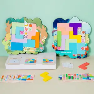 OEM/ODM Personalizado De Madeira Jigsaw Puzzle Rússia Lógica Jogo Crianças Brinquedos Educativos 2023