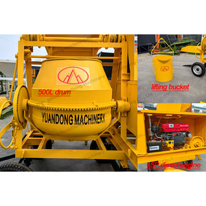 <span class=keywords><strong>Hormigonera</strong></span> Autocargable Móvil de 500L con Elevación por Cable Metálico, Tolva con Carro y Pórtico - Product Image 2