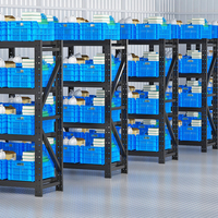 Étagère de rangement pour pneus en acier sans boulons à 4 niveaux, capacité moyenne, avec protection contre la corrosion, étagères réglables, 500 kg par niveau