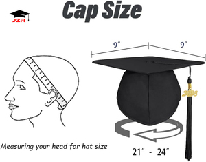 Togas y birretes de graduación universitarios unisex personalizados 2026 para niños y adultos, ideales para fiestas, con borla - Product Image 3