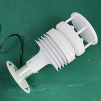 Compact Solar Powered Agriculture Weather Station Ultrasonic Anemometer Measures Air Temperature Pressure Wind Vane -10~50