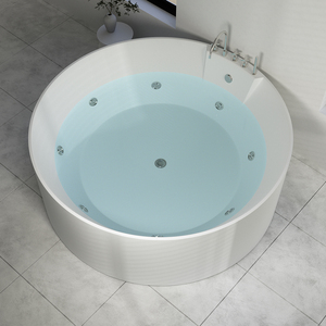 Baignoire de luxe tourbillon, lit-balançoire d'angle, baignoire de massage hydrophobe, d'intérieur, fauteuil à jet d'air, piscine, jupes de bain, - Product Image 1