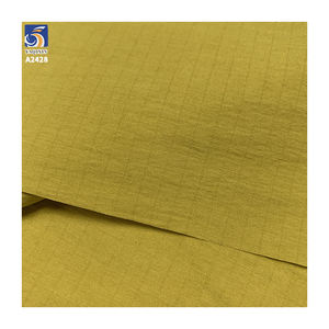 قماش قطني مخلوط A2428 بوزن 105 جرام/متر مربع، 78% قطن و22% نايلون، نقش مربعات بخط واحد 0.5 سم، قماش قطني مغسول بالرمل لقمصان وفساتين الصيف - Product Image 5