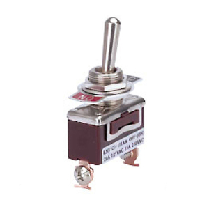 ABILKEENVBrown Self-reset 3 Way ON-OFF-ON Momentary Switch <strong>Toggles</strong> 10A 220VAC with Quick Plug Terminal 2Pins for Airplane - Product Image 2