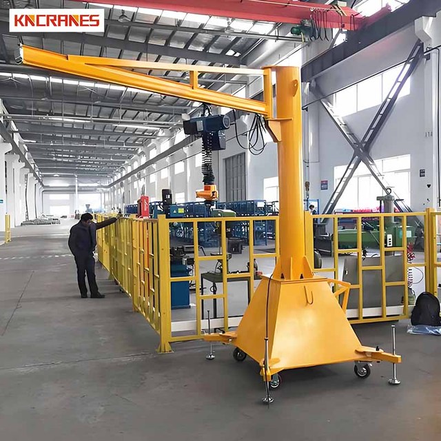 Movable 360 Degree Slewing Arm 250kg 500kg 0.5ton 3 Tonne 5ton Floor Mobile Jib Crane Manufacturer