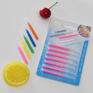 Cepillo Interdental 6 <span class=keywords><strong>Tamaños</strong></span> Tirantes Cepillo Palillos de dientes con cerdas Cabezas de hilo dental flexibles <span class=keywords><strong>Cepillos</strong></span> dentales Entre los dientes Goma - Product Image 3