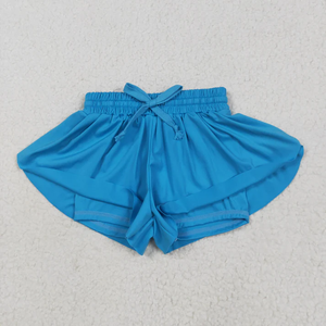 2026 New Design Solid Colors <b>Girls</b> Summer Bottom Yoga <b>Shorts</b> Sisters Wear Yoga <b>Shorts</b> - Product Image 4