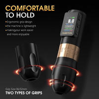 Ambition Vibe Max 1800mAh 2.5-3.5-4.0-4.5mm slaglengte Direct Drive Professionele Draadloze Tattoo Pen Machine met 36mm/32mm grip