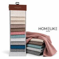 Tissu d'ameublement texturé en tricot warp 380 GSM, style couleur Morandi moderne, pour canapé, fauteuil, housse de coussin, oreiller, décoration de lit